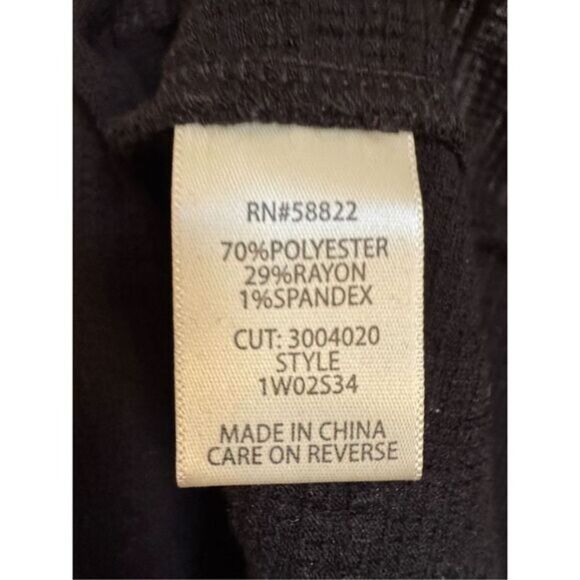 NEW Max Studio Womens Black Gauzy Embroidered Flowy Tassle Top 1X  Boho Western - Picture 11 of 11